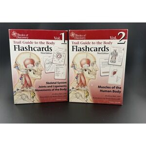 Trail Guide to the Body Flashcards 3rd Edition Volume 1 & 2, Books of Discovery